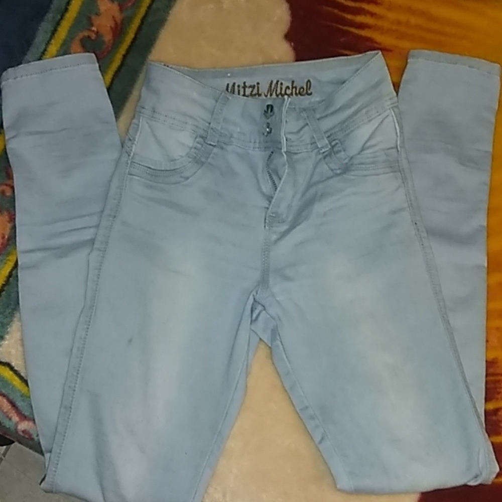 High waist skinny jeans